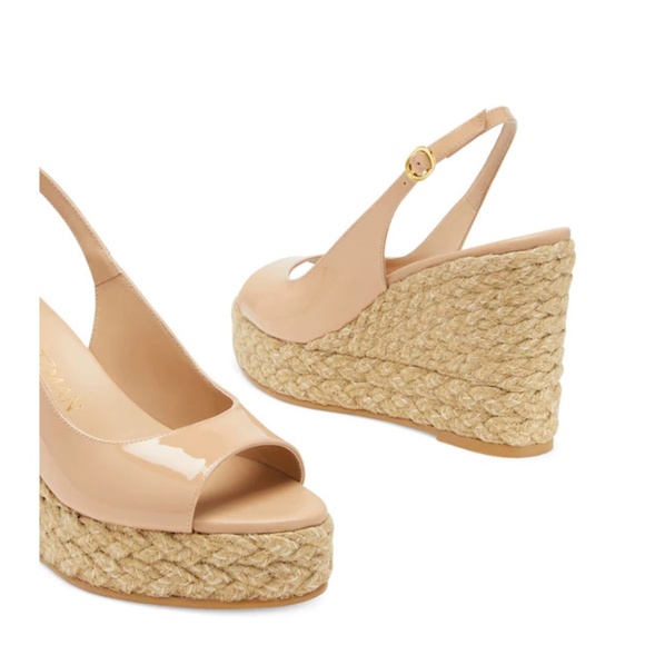 Stuart Weitzman Island Peep-toe Espadrille - New / Never Used - Picture 2 of 4